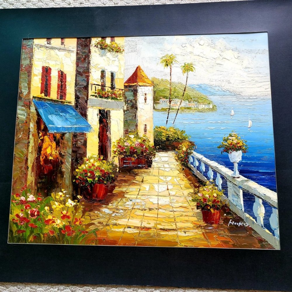 Sunny Bay,  Oil On Canvas Painting, 20 x 24